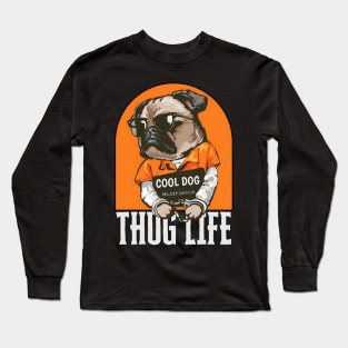 'Cool Dog' / Thug life Long Sleeve T-Shirt